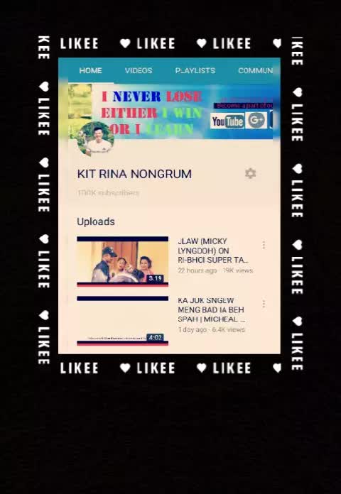 Kit Rina Nongrum 223765561 Official Likee Ia ka phlim anna yn pyni paidbah ha u. kit rina nongrum 223765561 official