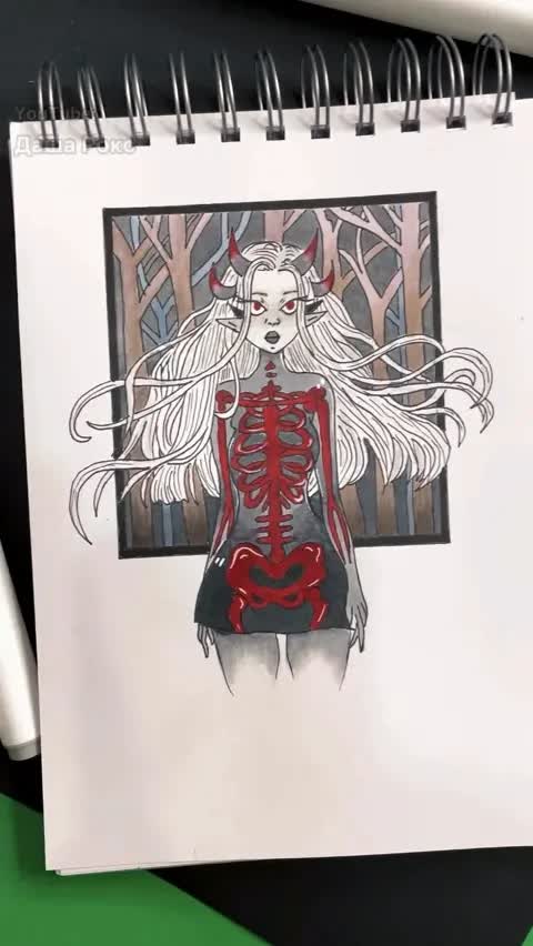 Рисунки даши рокс из страшных историй