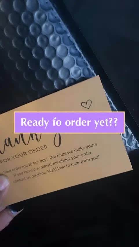 Ready fo order yet??